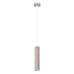 Lampa wisząca KARBON 1 taupe + 1X Żarówka LED GU-10 4000K Zimna 7W 530lm