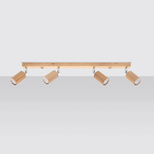 Plafon BERG 4 naturalne drewno 