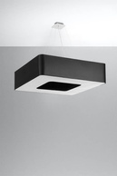 Żyrandol URANO 80 czarny + 8x Żarówka LED E27 3000K Ciepła 7,5W 620lm