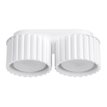 Plafon AURA 2 biały Gx53 + 2X Żarówka LED GX53 3000K 8W 720lm