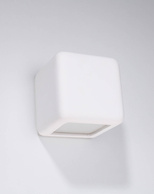 Kinkiet ceramiczny NESTA biały + 1x Żarówka LED E27 3000K Ciepła 7,5W 620lm