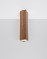 Plafon KEKE 30 dąb + 1x Żarówka LED GU-10 3000K Ciepła 7W 620lm