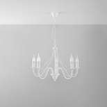 Żyrandol MINERWA 5 biały