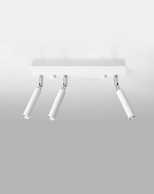 Plafon EYETECH 3 biały + 3x Żarówka LED G9 4000K Zimna 3W 204lm