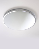 Plafon SOLAR 40 chrom + 2x Żarówka LED E27 4000K Zimna 7,5W 650lm