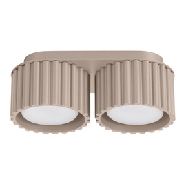 Plafon AURA 2 taupe Gx53 + 2X Żarówka LED GX53 4000K 8W 720lm