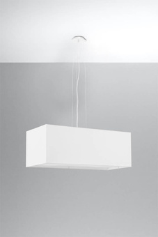 Żyrandol SANTA BIS 80 biały + 3x Żarówka LED E27 4000K Zimna 7,5W 650lm