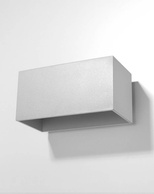 Kinkiet QUAD MAXI szary + 2x Żarówka LED G9 4000K Zimna 4,5W 530lm