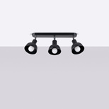 Plafon ELBA 3 czarny