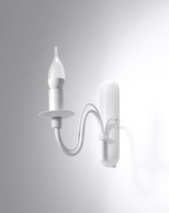 Kinkiet MINERWA biały + 1x Żarówka LED E14 3000K Ciepła 7,5W 620lm