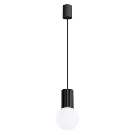 Lampa wisząca HALO 1 czarna + 1X Żarówka LED G9 4000K Zimna 4,5W 460lm