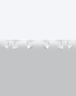 Plafon OCULARE 6L biały + 6x Żarówka LED GU-10 3000K Ciepła 7W 620lm