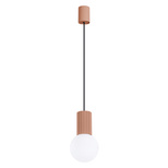 Lampa wisząca HALO 1 mocca + 1x Żarówka LED G9 4000K Zimna 4,5W 460lm