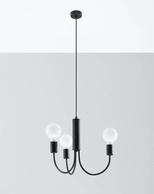 Żyrandol PICCOLO 3 + 3x Żarówka LED E27 4000K Zimna 7,5W 650lm