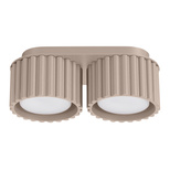 Plafon AURA 2 taupe Gx53 + 2X Żarówka LED GX53 3000K 8W 720lm