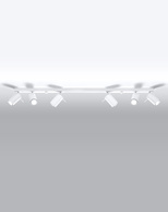 Plafon RING 6L biały + 6x Żarówka LED GU-10 4000K Zimna 7W 630lm