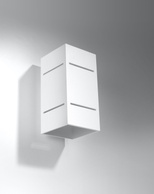 Kinkiet BLOCCO biały + 1x Żarówka LED G9 3000K Ciepła 4,5W 510lm