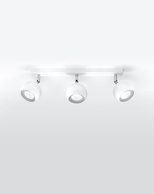 Plafon OCULARE 3 biały + 3x Żarówka LED GU-10 4000K Zimna 7W 630lm