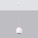 Lampa wisząca ceramiczna MINT + 1X Żarówka LED E27 4000K Zimna 7,5W 690lm