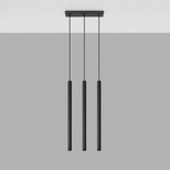 Lampa wisząca PASTELO 3 czarna 