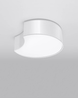 Plafon CIRCLE 1 biały + 2x Żarówka LED E27 3000K Ciepła 7,5W 620lm