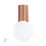 Plafon HALO mocca IP44 + 1x Żarówka LED G9 4000K Zimna 4,5W 460lm