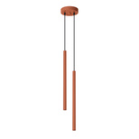 Lampa wisząca PASTELO 2 ochra czerwona