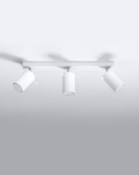 Plafon RING 3L biały + 3x Żarówka LED GU-10 3000K Ciepła 7W 620lm