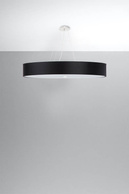 Żyrandol SKALA 100 czarny + 6x Żarówka LED E27 4000K Zimna 7,5W 650lm