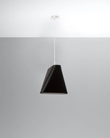 Żyrandol BLUM 1 czarny + 1x Żarówka LED E27 4000K Zimna 7,5W 650lm