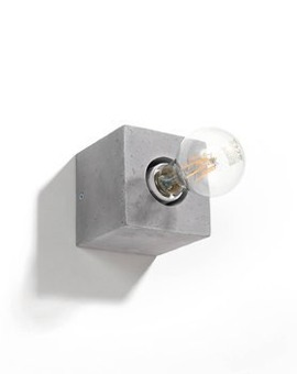 Kinkiet ARIZ beton + 1x Żarówka LED E27 3000K Ciepła 7,5W 620lm