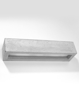 Kinkiet VEGA 50 beton + 1x Żarówka LED E27 4000K Zimna 7,5W 650lm
