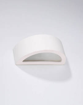 Kinkiet ceramiczny ATENA 20 biały + 1x Żarówka LED E27 3000K Ciepła 7,5W 620lm