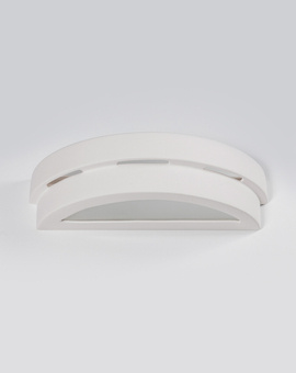 Kinkiet ceramiczny HELIOS biały + 1x Żarówka LED E27 4000K Zimna 7,5W 650lm