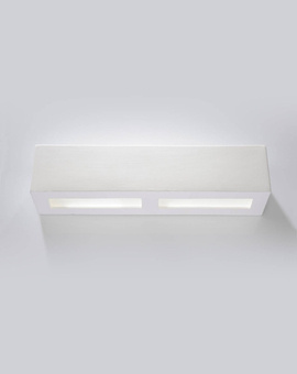 Kinkiet ceramiczny LIBRA biały + 1x Żarówka LED E27 4000K Zimna 7,5W 650lm