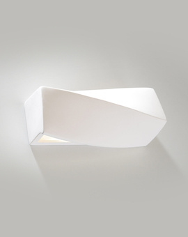 Kinkiet ceramiczny SIGMA MINI biały + 1x Żarówka LED E27 4000K Zimna 7,5W 650lm