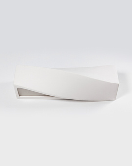 Kinkiet ceramiczny SIGMA biały + 1x Żarówka LED E27 3000K Ciepła 7,5W 620lm