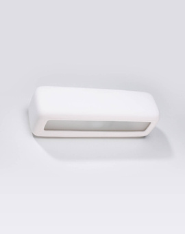 Kinkiet ceramiczny SUBANI biały + 1x Żarówka LED E27 3000K Ciepła 7,5W 620lm