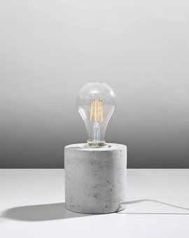 Lampa biurkowa SALGADO beton + 1x Żarówka LED E27 3000K Ciepła 7,5W 620lm