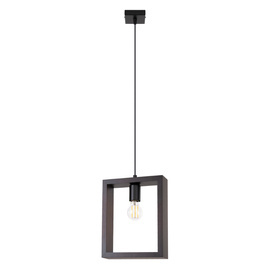 Lampa wisząca ARIES wenge + 1x Żarówka LED E27 3000K 7W 760lm