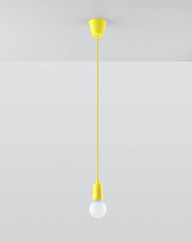 Lampa wisząca DIEGO 1 żółta 