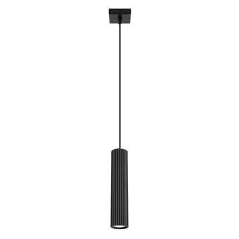 Lampa wisząca KARBON 1 czarny + 1x Żarówka LED GU-10 3000K Ciepła 7W 510lm