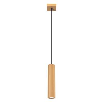 Lampa wisząca KARBON 1 złoty + 1x Żarówka LED GU-10 3000K Ciepła 7W 510lm