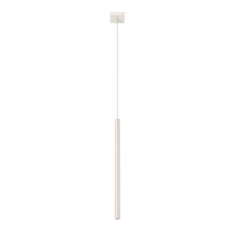 Lampa wisząca PASTELO 1 beżowa + 1x Żarówka LED G9 4000K Zimna 4,5W 460lm