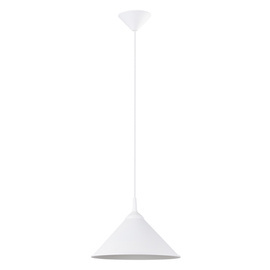 Lampa wisząca ZUMA biała + 1x Żarówka LED E27 4000K Zimna 7,5W 690lm