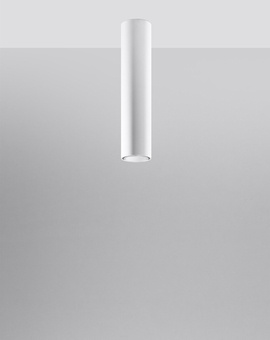 Plafon LAGOS 40 biały + 1x Żarówka LED GU-10 3000K Ciepła 7W 620lm
