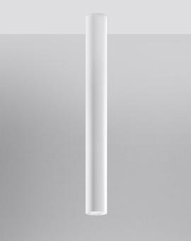 Plafon LAGOS 60 biały + 1x Żarówka LED GU-10 3000K Ciepła 7W 620lm