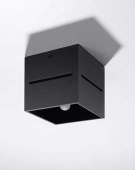 Plafon LOBO czarny + 1x Żarówka LED G9 3000K Ciepła 4,5W 510lm