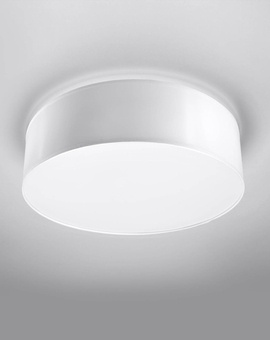 Plafon sufitowy ARENA 35 BIAŁA + 2x Żarówka LED E27 3000K Ciepła 7,5W 620lm