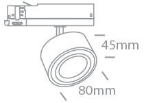 GLIM czarny LED 3000K 15W 1500lm